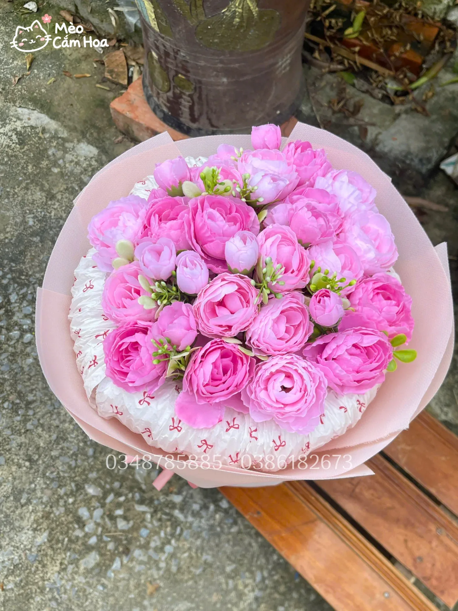 Bó trà lụa